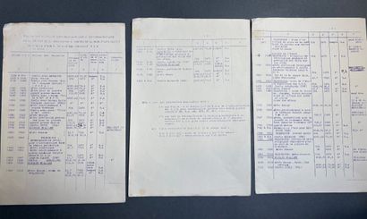 Réunion de documents comprenant : 
- Une...