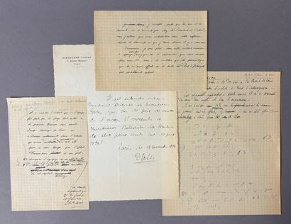 Réunion de documents comprenant :
- Lettre...