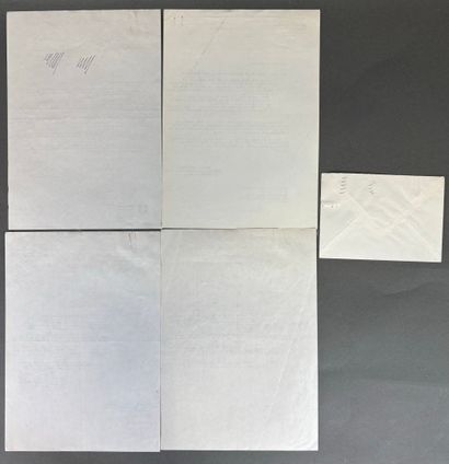 Réunion de documents comprenant : 
- Double...