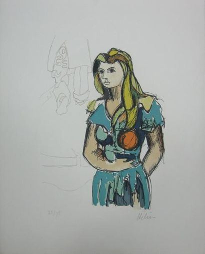 Jean HÉLION (1904-1987)
Portrait de femme...
