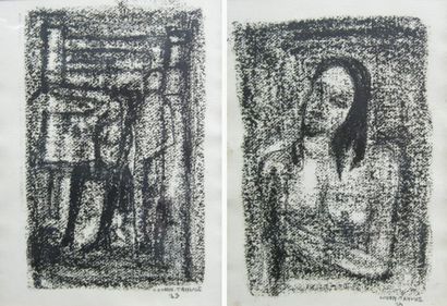 COHEN TANUGI
Portrait de femme; couple Deux...