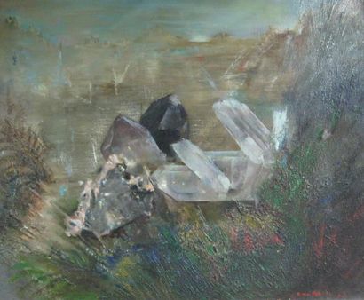 Nora AURIC (1900-1982)
Composition aux minéraux...