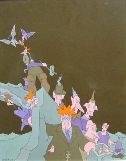 Michel JAKUBOWICZ (né en 1939)
Les Papillons...