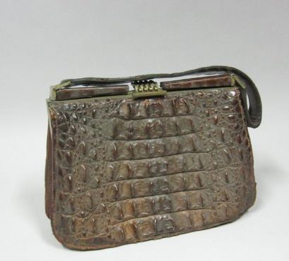 Sac à main en crocodile. Vers 1920