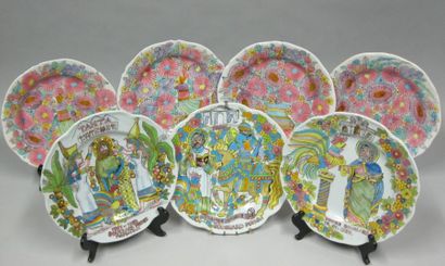 Marjatta TABURET - QUIMPER
Sept belles assiettes...