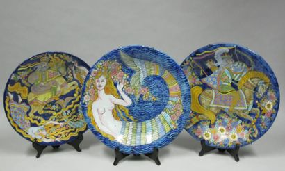 Marjatta TABURET - QUIMPER
Trois beaux plats...