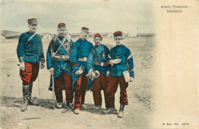 53 CARTES POSTALES MILITARIA : Divers - Majorité...