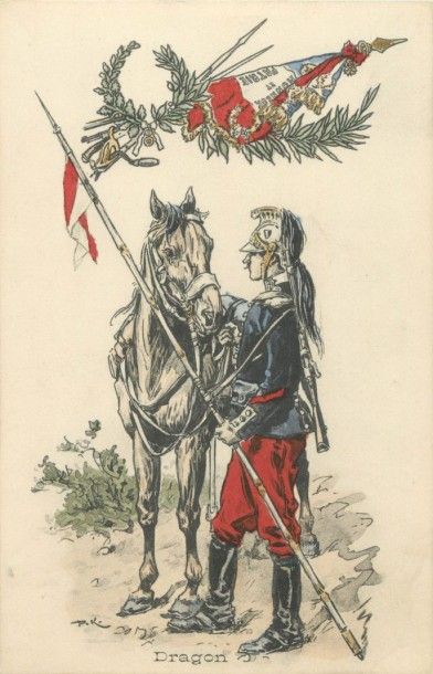 117 CARTES POSTALES MILITARIA : Illustrateurs...