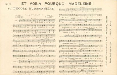 102 CARTES POSTALES CHANSONS : Divers Editeurs...