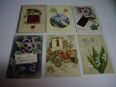 107 CARTES POSTALES FANTAISIES : Sélection....