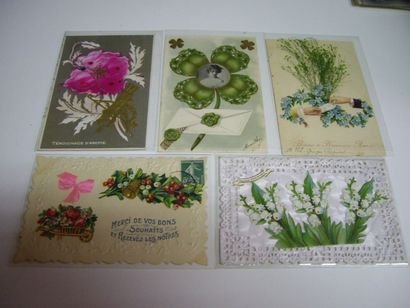 107 CARTES POSTALES FANTAISIES : Sélection....