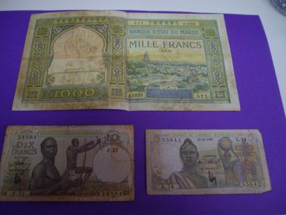 NUMISMATIQUE : Billets Etrangers & Français....