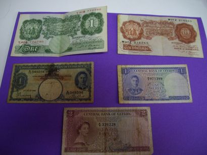 NUMISMATIQUE : Billets Etrangers & Français....