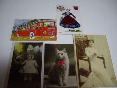 141 CARTES POSTALES & PHOTOGRAPHIES DIVERSES...