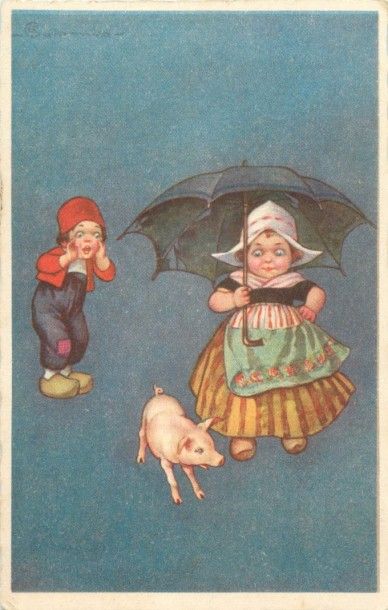 23 CARTES POSTALES LES COCHONS : Divers....