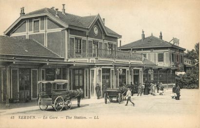 109 CARTES POSTALES LES GARES : DIvers Départements...