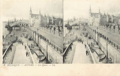 209 CARTES POSTALES ETRANGERS : Vues Stéréoscopiques...