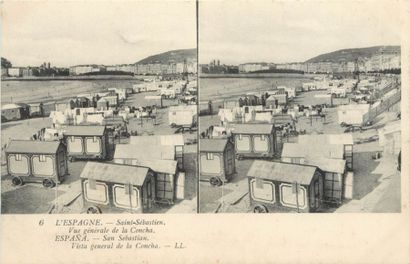 209 CARTES POSTALES ETRANGERS : Vues Stéréoscopiques...