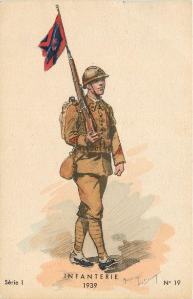148 CARTES POSTALES MILITARIA : France (majorité),...