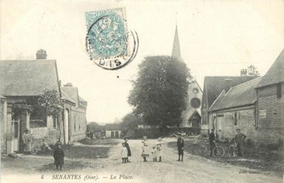 167 CARTES POSTALES & DOCUMENTS OISE : 151cp/sm,...