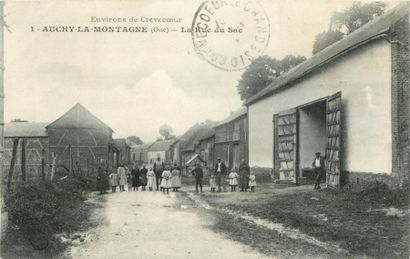 167 CARTES POSTALES & DOCUMENTS OISE : 151cp/sm,...
