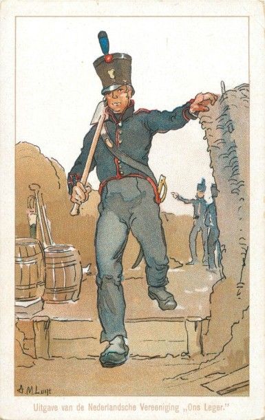 52 CARTES POSTALES MILITARIA : Belgique-35cp,...
