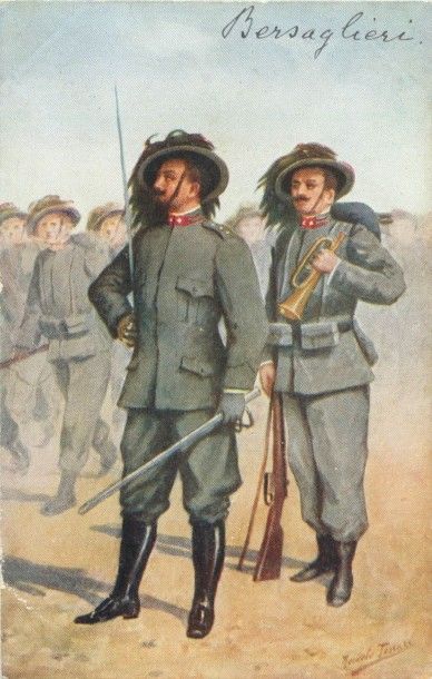 55 CARTES POSTALES MILITARIA : Italie-37cp...