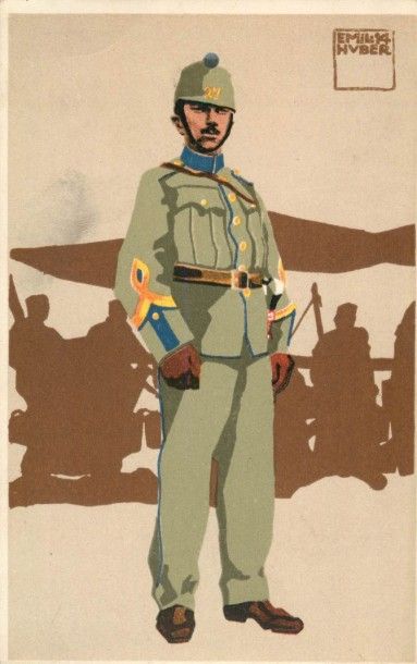 55 CARTES POSTALES MILITARIA : Italie-37cp...