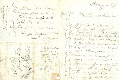 Lieutenant Agnel. 5 L.A.S. +1 lettre. 1809-1813....