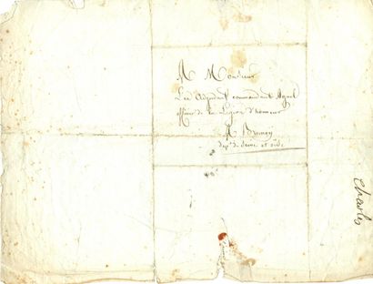 Lieutenant Agnel. 5 L.A.S. +1 lettre. 1809-1813....