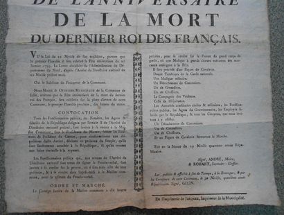 Affiche : Fête Civique (...) à l'occasion...
