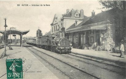 72 CARTES POSTALES GARES & TRAINS : Dont