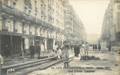 23 CARTES PHOTOS CATASTROPHE : Inondations...