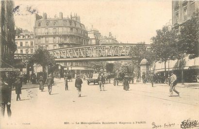 39 CARTES POSTALES LE METROPOLITAIN : Paris....