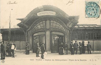 39 CARTES POSTALES LE METROPOLITAIN : Paris....