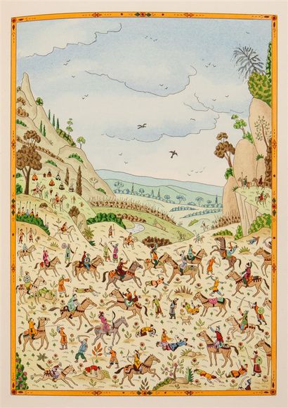 MARCO POLO. Le livre de Marco Polo. Miniatures...