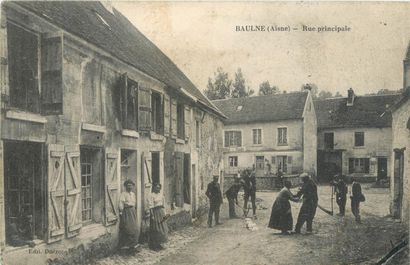 86 CARTES POSTALES AISNE : Villes, qqs villages,...