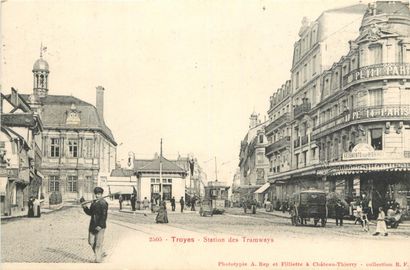 80 CARTES POSTALES AUBE : Villes, qqs villages,...