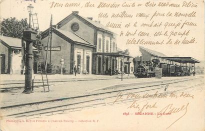 50 CARTES POSTALES GARES : Divers Départements....