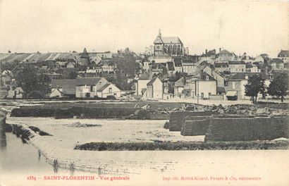 124 CARTES POSTALES YONNE : Villes, qqs villages,...