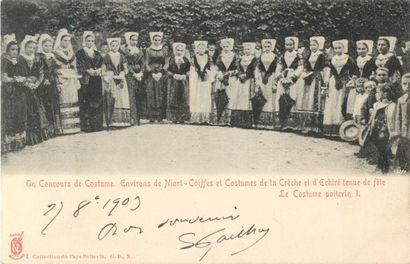 42 CARTES POSTALES FOLKLORES : Poitou Charentes...