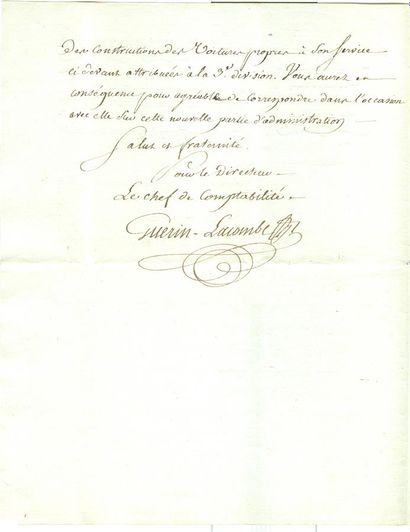 [Transports]. 5 documents (lettres circu...