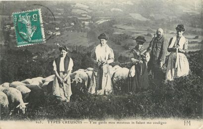 13 CARTES POSTALES FOLKLORE : La Creuse....