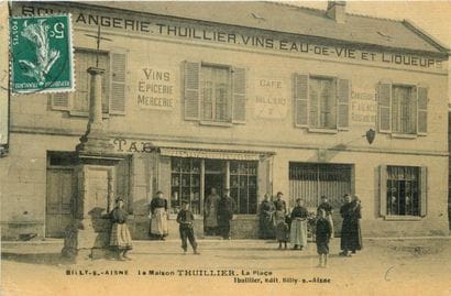 8 CARTES POSTALES COMMERCES : Sélection Aisne....