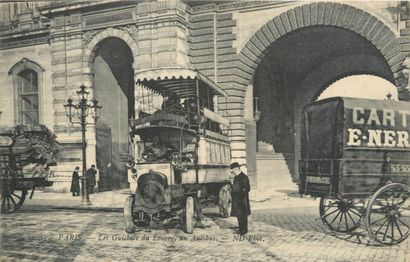 16 CARTES POSTALES ATTELAGES & AUTOMOBILES...