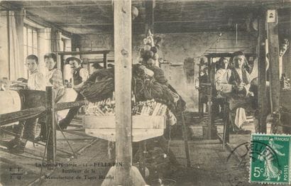 13 CARTES POSTALES INDUSTRIES : Textile,...