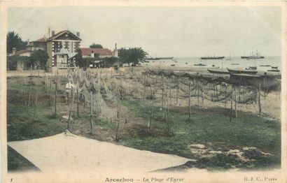 8 CARTES POSTALES VIE & TRAVAIL A LA MER...
