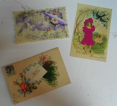 41 CARTES POSTALES FANTAISIES : Divers Thèmes...