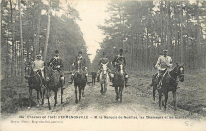 53 CARTES POSTALES CHASSE A COURRE : 49cp-Villers...