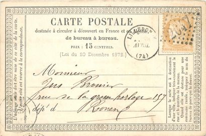 101 PRECURSEURS : Période 1873-1876. Voyagés...